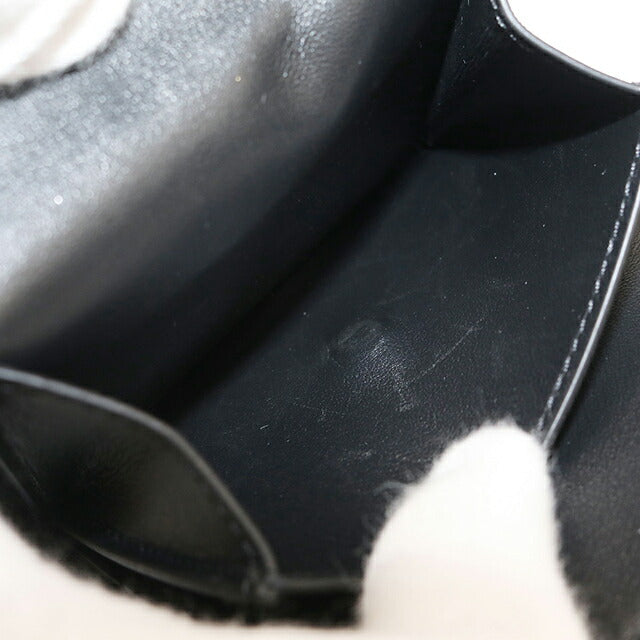 中古 セリーヌ 三つ折り財布 三折財布 レディース ブランド CELINE トリオンフ スモール フラップウォレット レザー 10D783DPV.38SI USDCE113984011