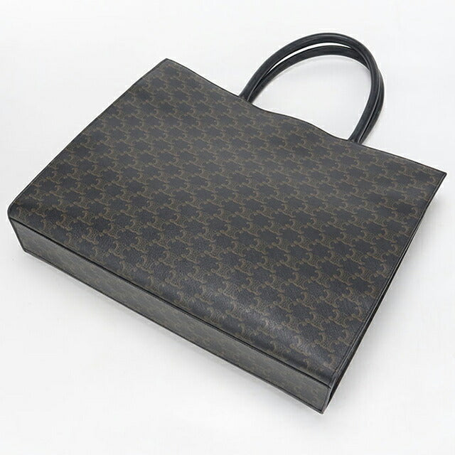 中古 セリーヌ トートバッグ メンズ ブランド CELINE トリオンフキャンバス ブラック USDCE114518011