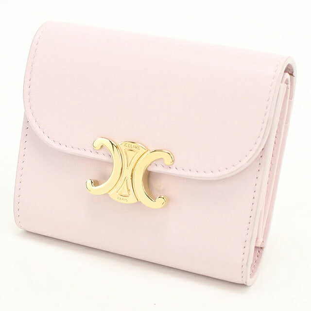 中古 セリーヌ 三つ折り財布 三折財布 コンパクト レディース ブランド CELINE トリオンフ スモールフラップウォレット 10D783DPV.24DP USDCE114943011