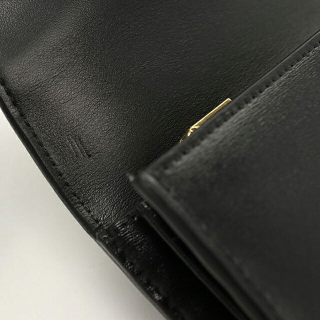 中古 セリーヌ 長財布二折 レディース ブランド CELINE トリオンフ ラージウォレット 10E313DPV.38NO ブラック USDCE115116011