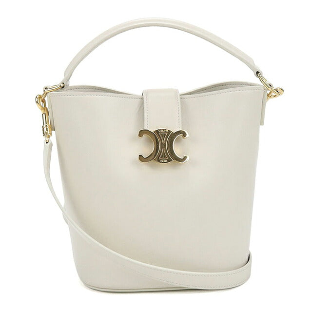 中古 セリーヌ ハンドバッグ レディース ブランド CELINE ルイーズ スモール バッグ 2WAY 119173FX9 ホワイト USDCE117233011