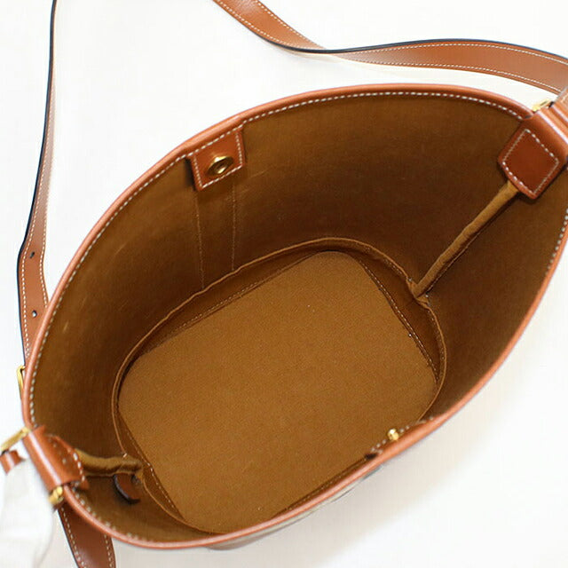 中古 セリーヌ ショルダーバッグ レディース ブランド CELINE トリオンフキャンバス スモール バケット 191442CAS ホワイト USDCE117773011