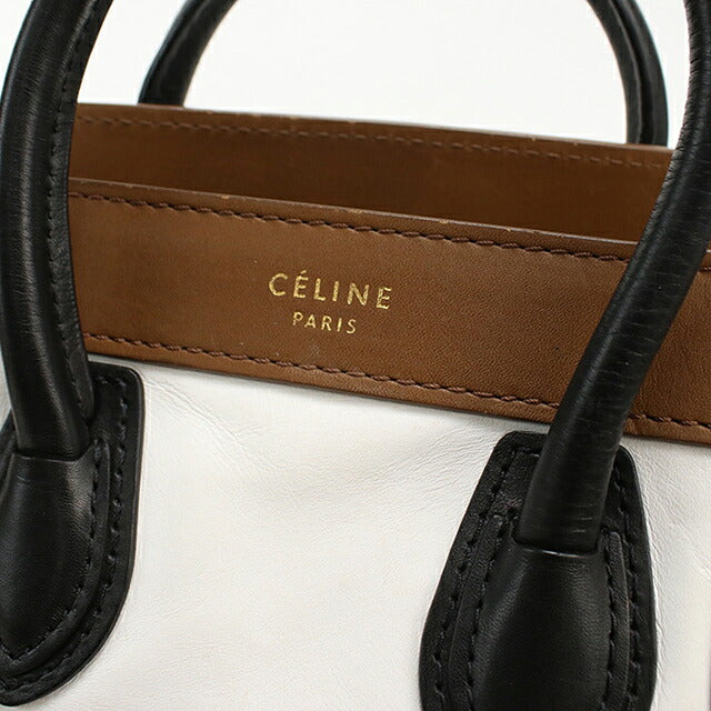 中古 セリーヌ ハンドバッグ レディース ブランド CELINE ラゲージ ナノショッパー レザー 167793 ブラウン USDCE117865011