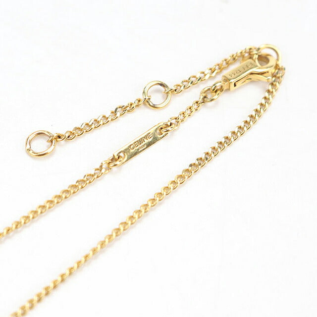 中古 セリーヌ ネックレス レディース ブランド CELINE トリオンフ 460GB6BZI.35OR ゴールド アクセサリー USDCE118002011