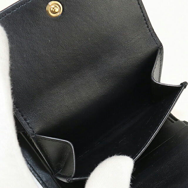 中古 セリーヌ 三つ折り財布 三折財布 コンパクト レディース ブランド CELINE トリオンフ スモールフラップウォレット 10D783DPV.38NO USDCE118232011
