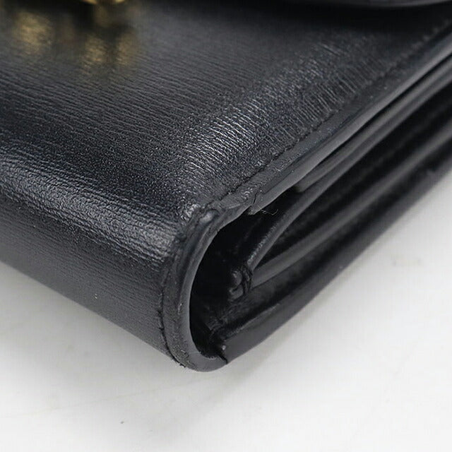中古 セリーヌ 三つ折り財布 三折財布 コンパクト レディース ブランド CELINE トリオンフ スモールフラップウォレット 10D783DPV.38NO USDCE118232011