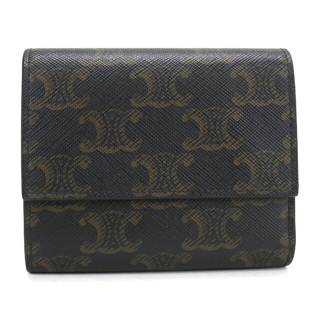 Used Celine Trifold Wallet Trifold Wallet Compact Men&