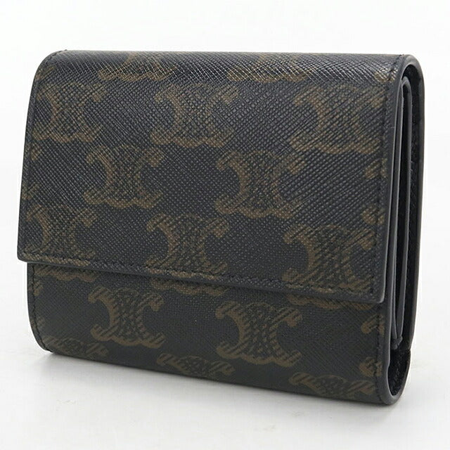 Used Celine Trifold Wallet Trifold Wallet Compact Men&
