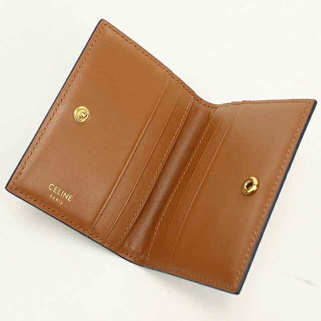 中古 セリーヌ カードケース コンパクト レディース ブランド CELINE トリオンフキャンバス バイフォールド カードホルダー 10P352CQH.04LU USDCE118495011