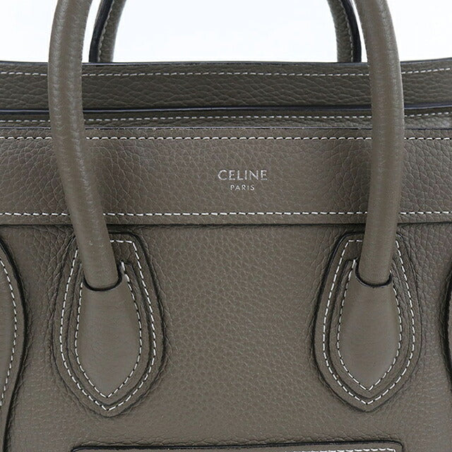 中古 セリーヌ ハンドバッグ レディース ブランド CELINE ラゲージ ナノ ショッパー グレー USDCE119737011