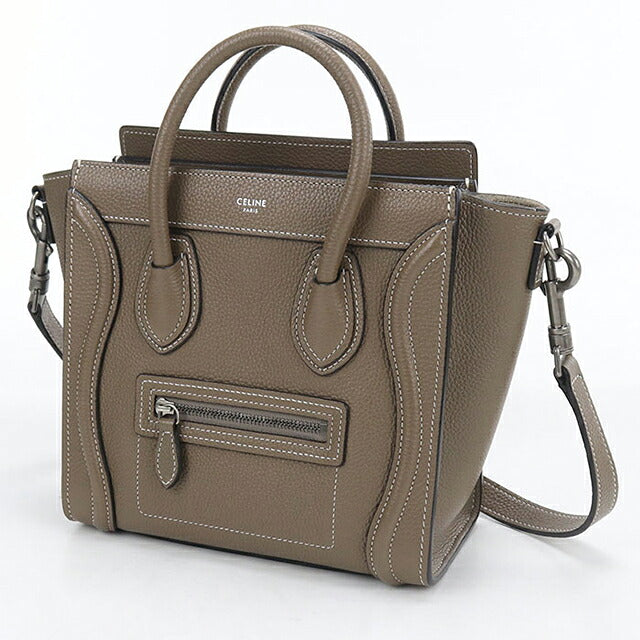 中古 セリーヌ ハンドバッグ レディース ブランド CELINE ラゲージ ナノ ショッパー ブラウン USDCE119741011