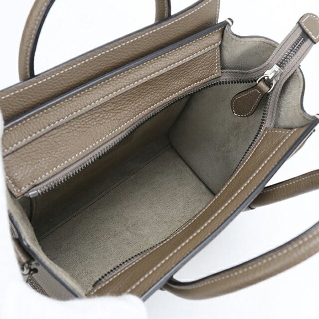 中古 セリーヌ ハンドバッグ レディース ブランド CELINE ラゲージ ナノ ショッパー ブラウン USDCE119741011