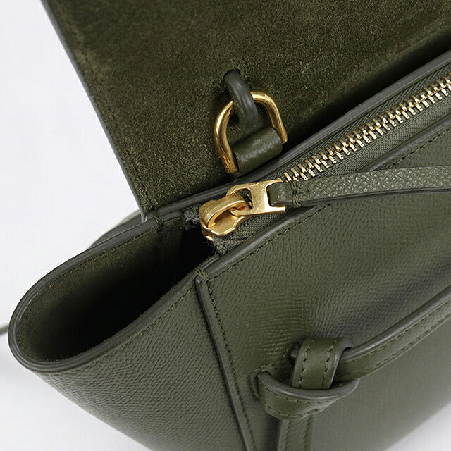 中古 セリーヌ ハンドバッグ レディース ブランド CELINE ベルトバッグ ナノ 2WAY 18900 グリーン USDCE120066011