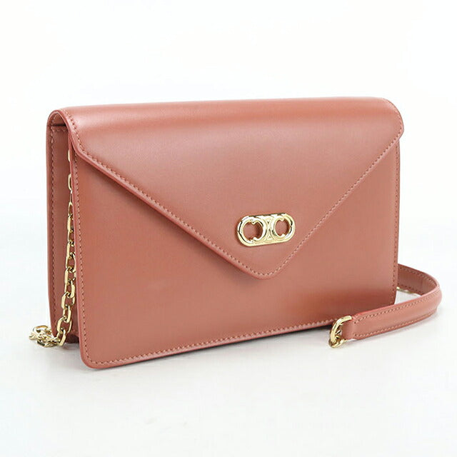 中古 セリーヌ チェーンウォレット レディース ブランド CELINE マイヨン トリオンフ 10F823CQR.27LY ピンク USDCE120094011