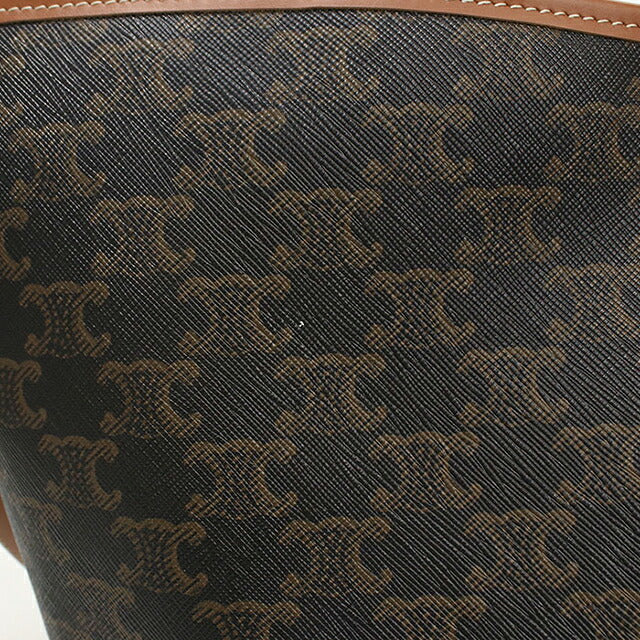 中古 セリーヌ ショルダーバッグ レディース ブランド CELINE トリオンフキャンバス ソフト ショッパーバッグ 123912GXC.04LU ブラウン USDCE121371011