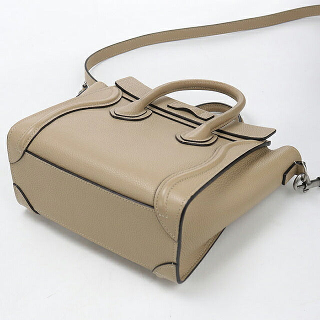 二手Celine手袋女装品牌CELINE Luggage Nano Shopper 2WAY 189243米色USDCE121551011