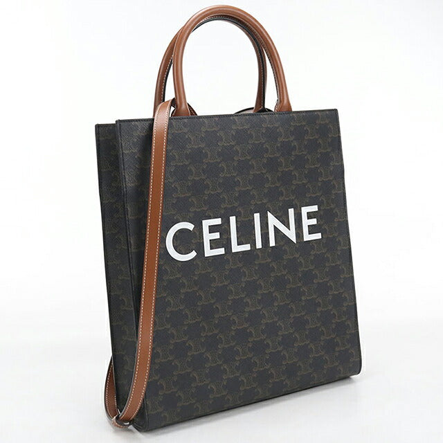 二手Celine手提包女装品牌CELINE Triomphe帆布小立盖19154棕色USDCE121700011