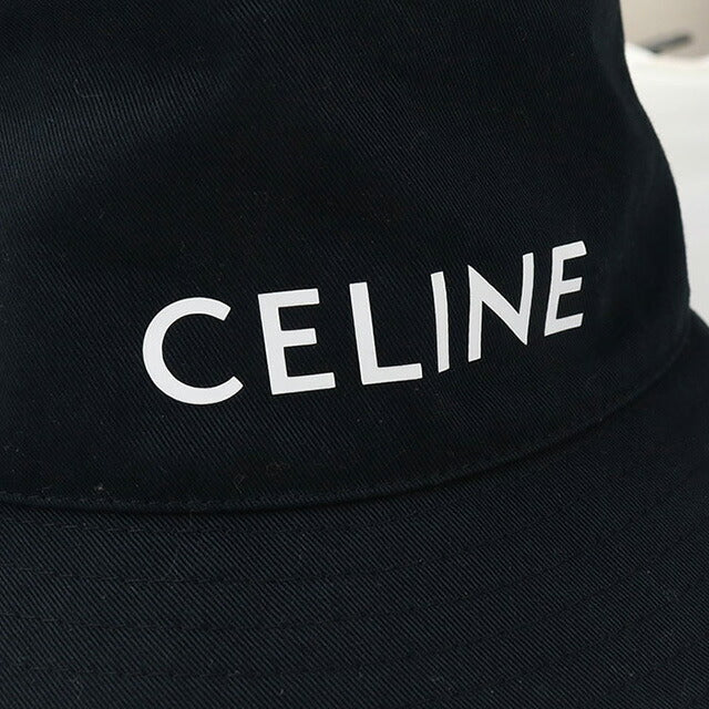中古 セリーヌ ハット ユニセックス ブランド CELINE バケット 2AU5B968P ブラック 帽子 USDCE96122011