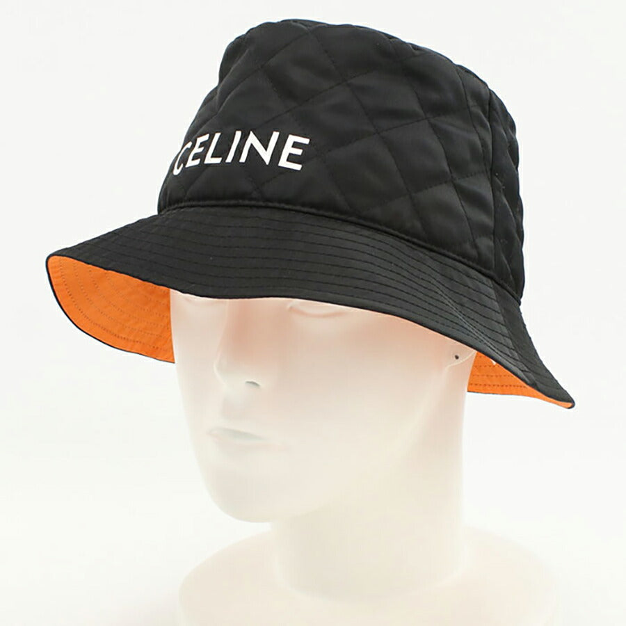 中古 セリーヌ ハット ユニセックス ブランド CELINE バケットハット 2AUB8930C ブラック 帽子 USDCE96123011
