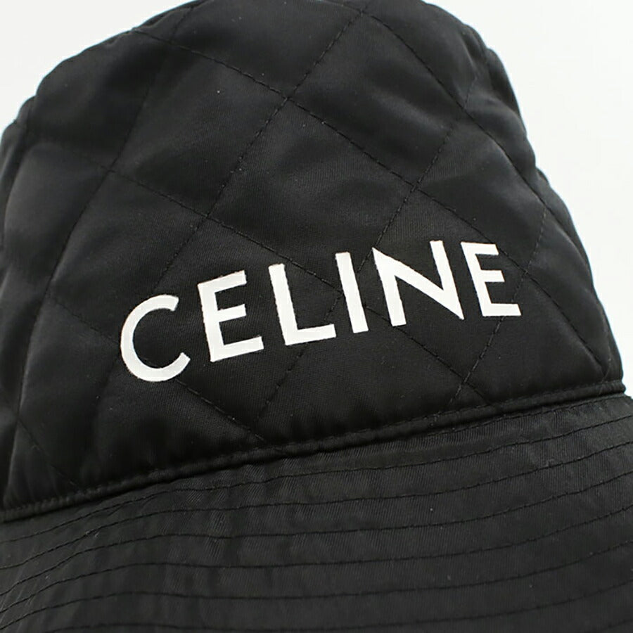 中古 セリーヌ ハット ユニセックス ブランド CELINE バケットハット 2AUB8930C ブラック 帽子 USDCE96123011