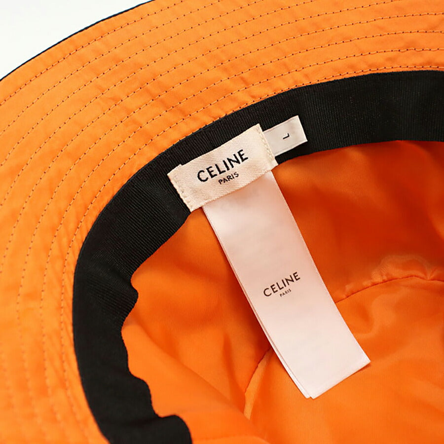 中古 セリーヌ ハット ユニセックス ブランド CELINE バケットハット 2AUB8930C ブラック 帽子 USDCE96123011