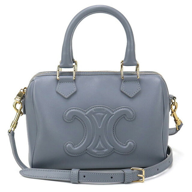 中古 セリーヌ ハンドバッグ レディース ブランド CELINE スモール ボストン ブルー バッグ USDCE96359011