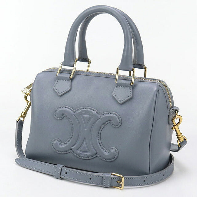中古 セリーヌ ハンドバッグ レディース ブランド CELINE スモール ボストン ブルー バッグ USDCE96359011