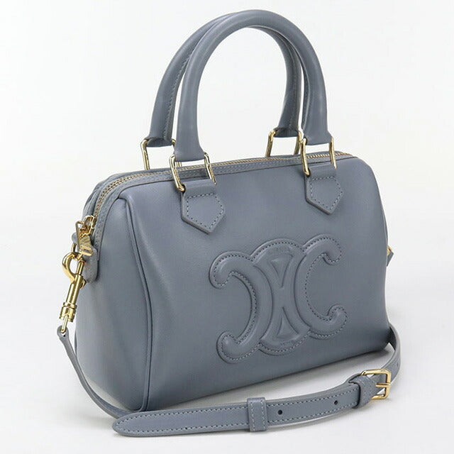 中古 セリーヌ ハンドバッグ レディース ブランド CELINE スモール ボストン ブルー バッグ USDCE96359011