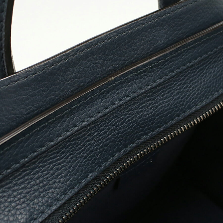 中古 セリーヌ ハンドバッグ レディース ブランド CELINE ラゲージ ナノ レザー ネイビー バッグ USDCE96466011