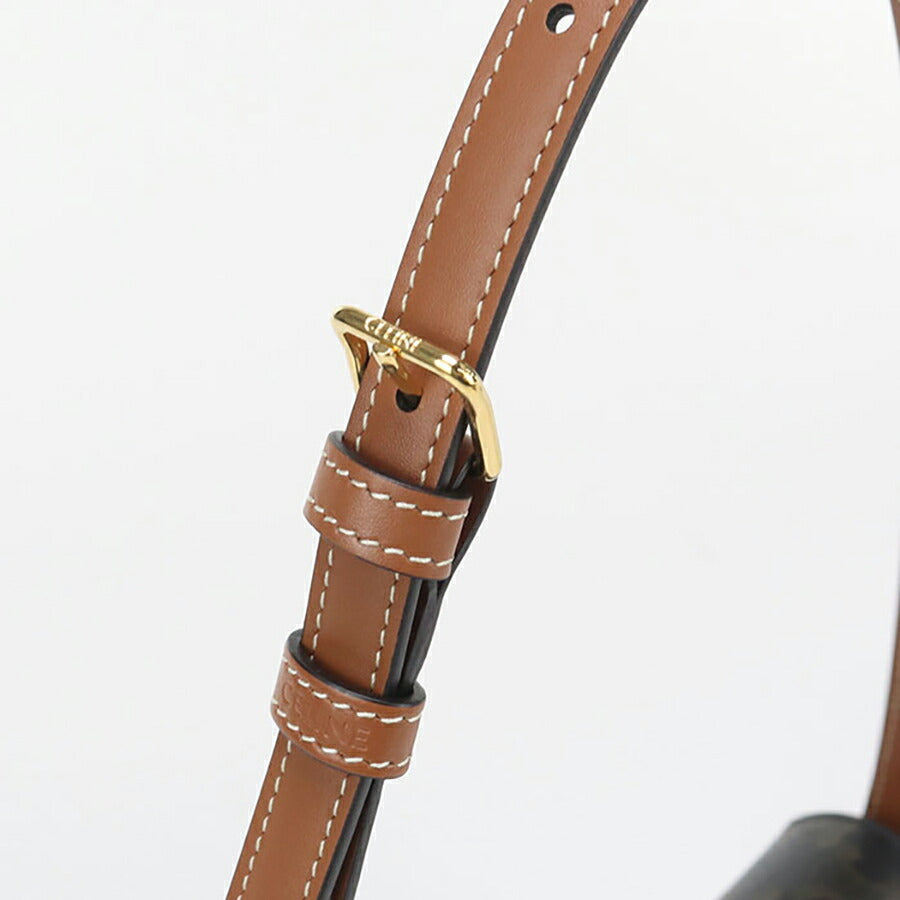 中古 セリーヌ ショルダーバッグ レディース ブランド CELINE トリオンフキャンバス クロード 19414 2CUZ 04LU ブラウン バッグ USDCE96694011