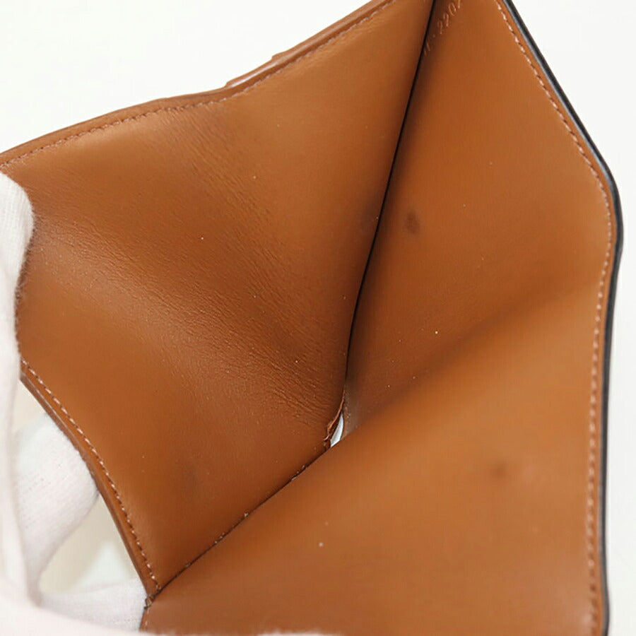 中古 セリーヌ 三折財布 レディース ブランド CELINE トリオンフキャンバス コンパクトウォレット 10I65 2DS3 04LU ブラウン 財布 USDCE96739011