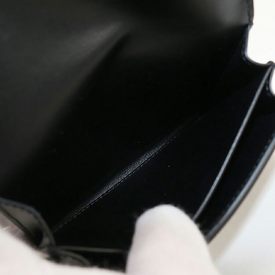 中古 セリーヌ 名刺入れ ユニセックス ブランド CELINE トリオンフ ビジネスカードホルダー 10M24 3FQD 38SI ブラック 小物 USDCE96982011
