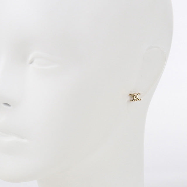 中古 セリーヌ ピアス レディース ブランド CELINE トリオンフ ピアス CE97270 ゴールド アクセサリー USDCE97270011