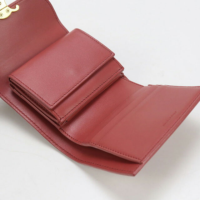 中古 セリーヌ 三折財布 レディース ブランド CELINE トリオンフ スモール フラップウォレット 10D78 3DPV ピンク 財布 USDCE97621011