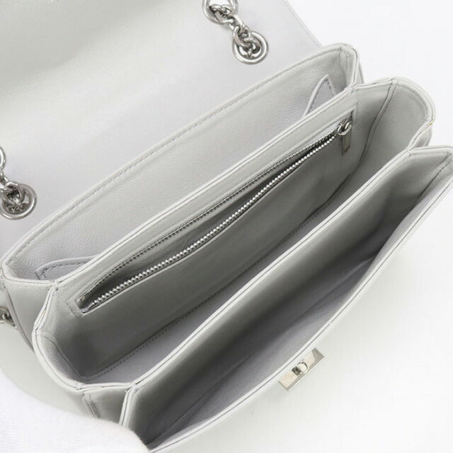 中古 セリーヌ ショルダーバッグ レディース ブランド CELINE チェーン レザー 18725 3BFB グレー バッグ USDCE98049011