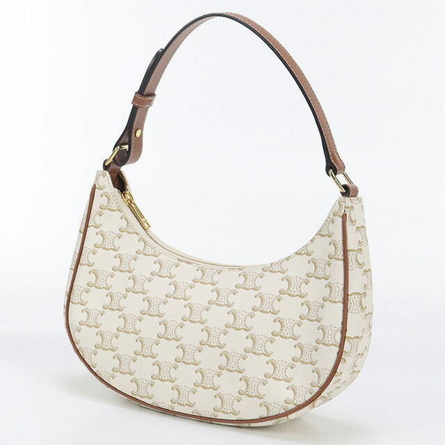 中古 セリーヌ ショルダーバッグ レディース ブランド CELINE トリオンフキャンバス アヴァ ワンショルダー 193952BZJ.01BC ホワイト USDCE98479011
