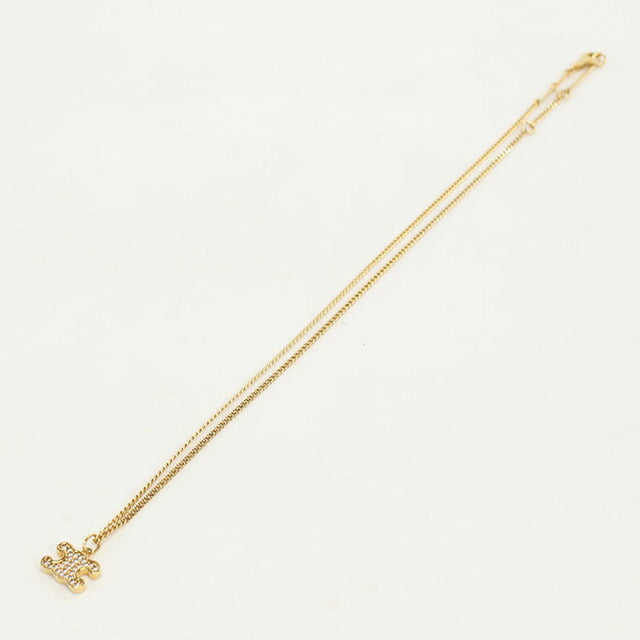 中古 セリーヌ ネックレス レディース ブランド CELINE ゴールド アクセサリー USDCE98527011