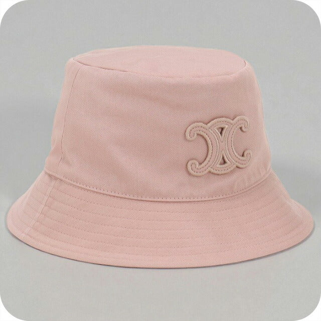 中古 セリーヌ ハット レディース ブランド CELINE トリオンフ バケットハット 2AUE0968P.25PY ピンク 帽子 USDCE98538011