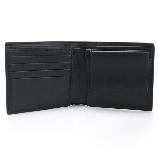 中古 セリーヌ 二折財布 メンズ ブランド CELINE トリオンフ エンボス加工 バイフォールドウォレット 10C87 3FQB 38SI ブラック 財布 USDCE98566011