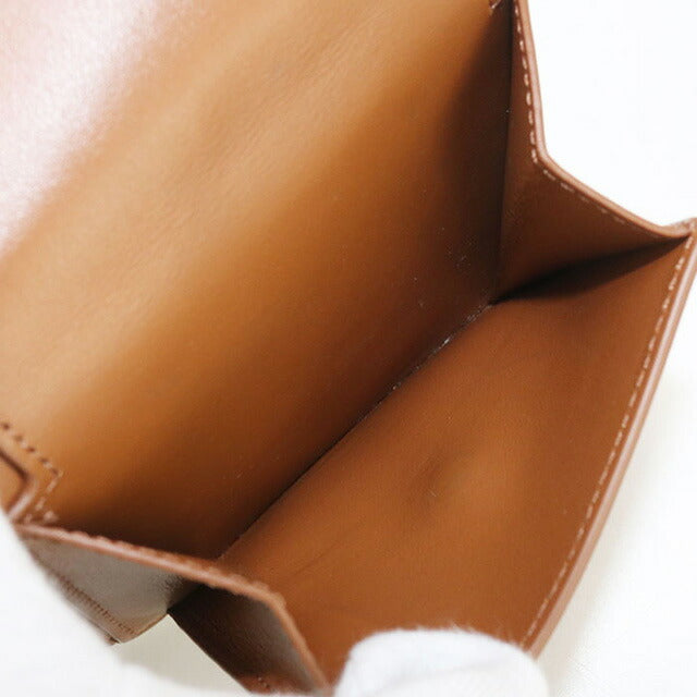 中古 セリーヌ 二折財布 メンズ ブランド CELINE トリオンフキャンバス バイフォールドウォレット レザー 10C87 ホワイト 財布 USDCE98901011