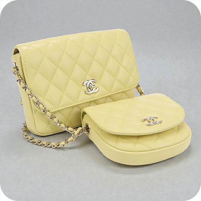 二手 CHANEL 单肩包 女士品牌 CHANEL 马特拉斯链条黄包 USDCH100158011