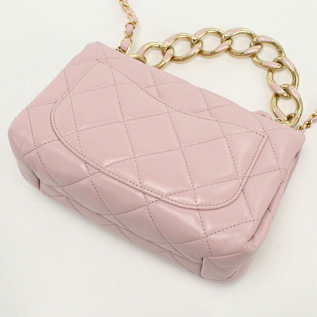 中古 シャネル 斜め掛け ショルダーバッグ レディース ブランド CHANEL マトラッセ チェーン ピンク バッグ USDCH100191011