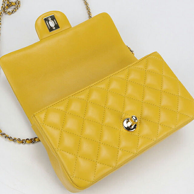 二手 CHANEL 手提包 女士品牌 CHANEL Matelasse 2WAY 黄色包 USDCH100758011