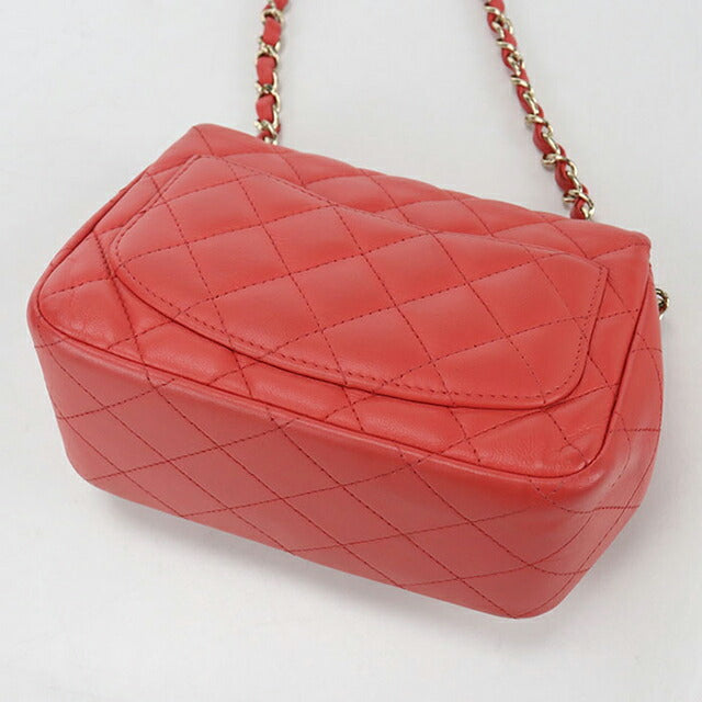 二手 CHANEL 斜挎单肩包 女士品牌 CHANEL 马特拉斯链条红色包 USDCH101009011