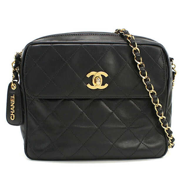 Used CHANEL shoulder bag ladies brand CHANEL Matelasse chain shoulder bag black bag USDCH103388011