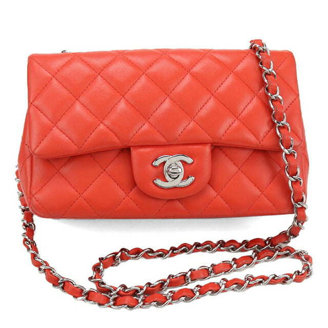 二手 CHANEL 斜挎单肩包 女士品牌 CHANEL 马特拉斯链条红色包 USDCH103392011
