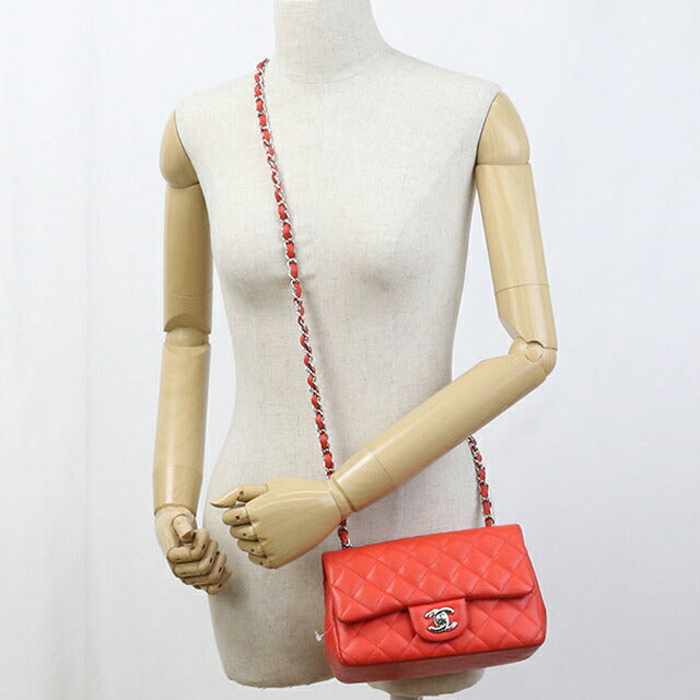 二手 CHANEL 斜挎单肩包 女士品牌 CHANEL 马特拉斯链条红色包 USDCH103392011