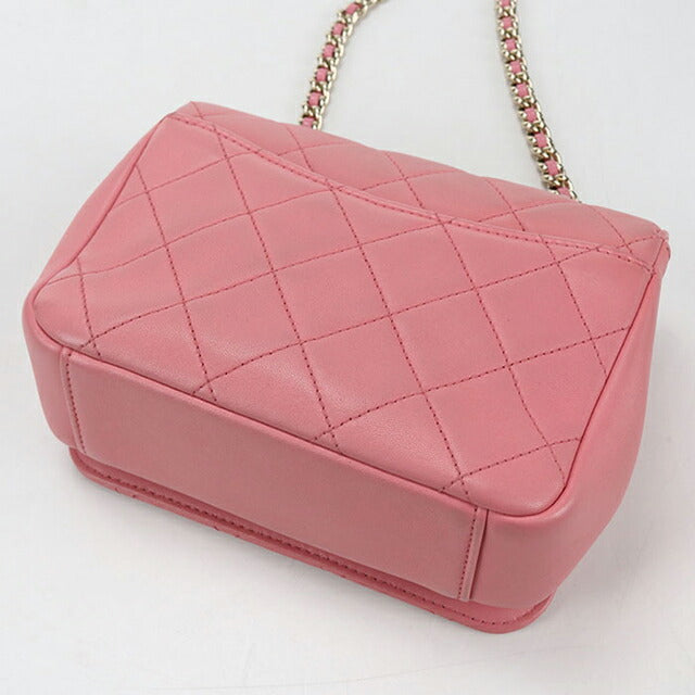 中古 シャネル 斜め掛け ショルダーバッグ レディース ブランド CHANEL マトラッセ チェーン ピンク バッグ USDCH103401011