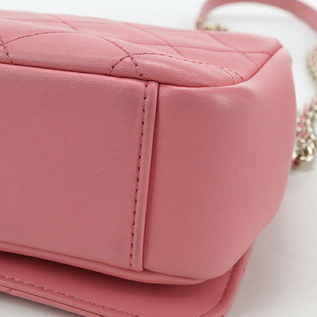 中古 シャネル 斜め掛け ショルダーバッグ レディース ブランド CHANEL マトラッセ チェーン ピンク バッグ USDCH103401011
