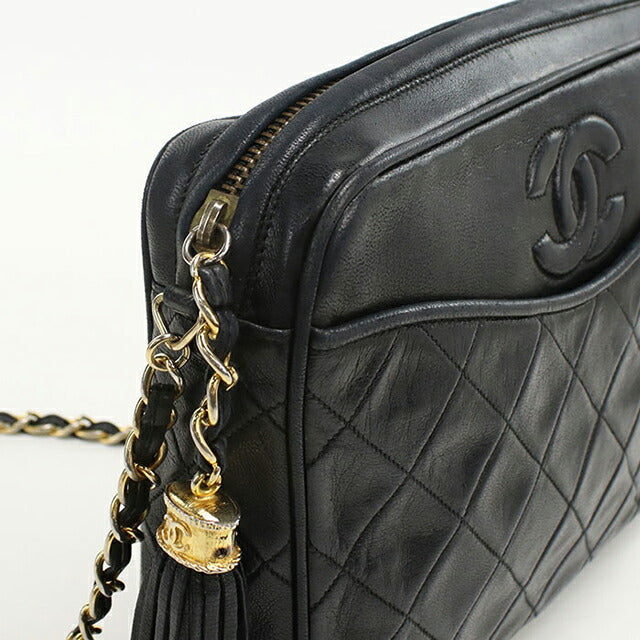 中古 シャネル ショルダーバッグ レディース ブランド CHANEL マトラッセ チェーンショルダーバッグ ブラック バッグ USDCH103411011